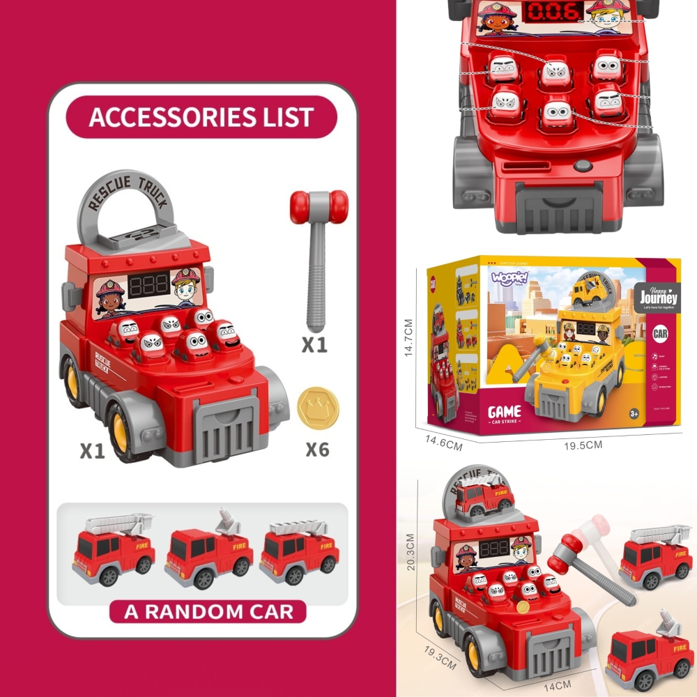 WOOPIE Hammer Strike Skill Game Fire Department with Accessories 