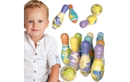 WOOPIE Gra Zręcznościowa Kręgle Miękkie Soft Dinozaury Zestaw 12el.