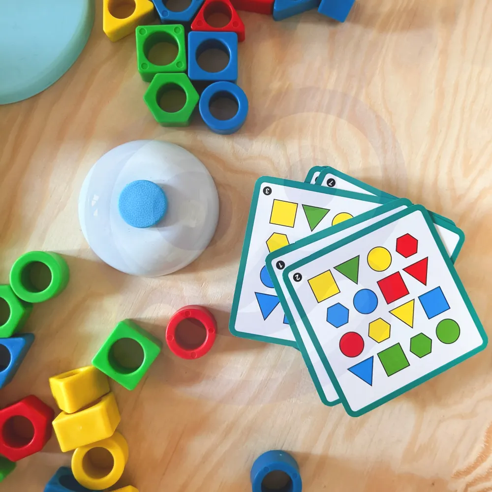WOOPIE Montessori Dinosaur Puzzle Match Shapes Skill Game 
