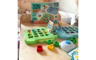 Formų atpažinimo žaidimas WOOPIE Montessori dinozaurų dėlionė-Žaislai, Stalo žaidimai, Įvairūs stalo žaidimai-e-vaikas