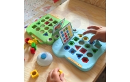 Formų atpažinimo žaidimas WOOPIE Montessori dinozaurų dėlionė-Žaislai, Stalo žaidimai, Įvairūs stalo žaidimai-e-vaikas