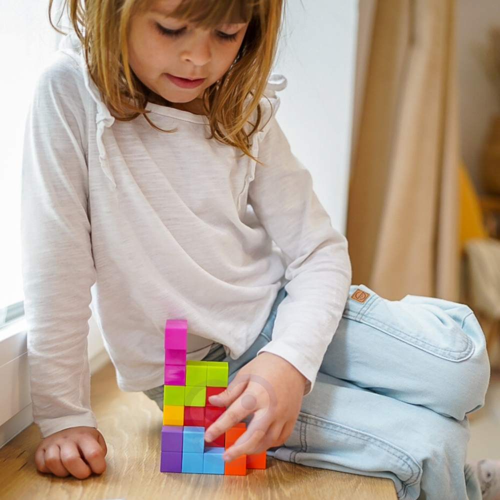WOOPIE Tetris Cube Puzzle with Card Set