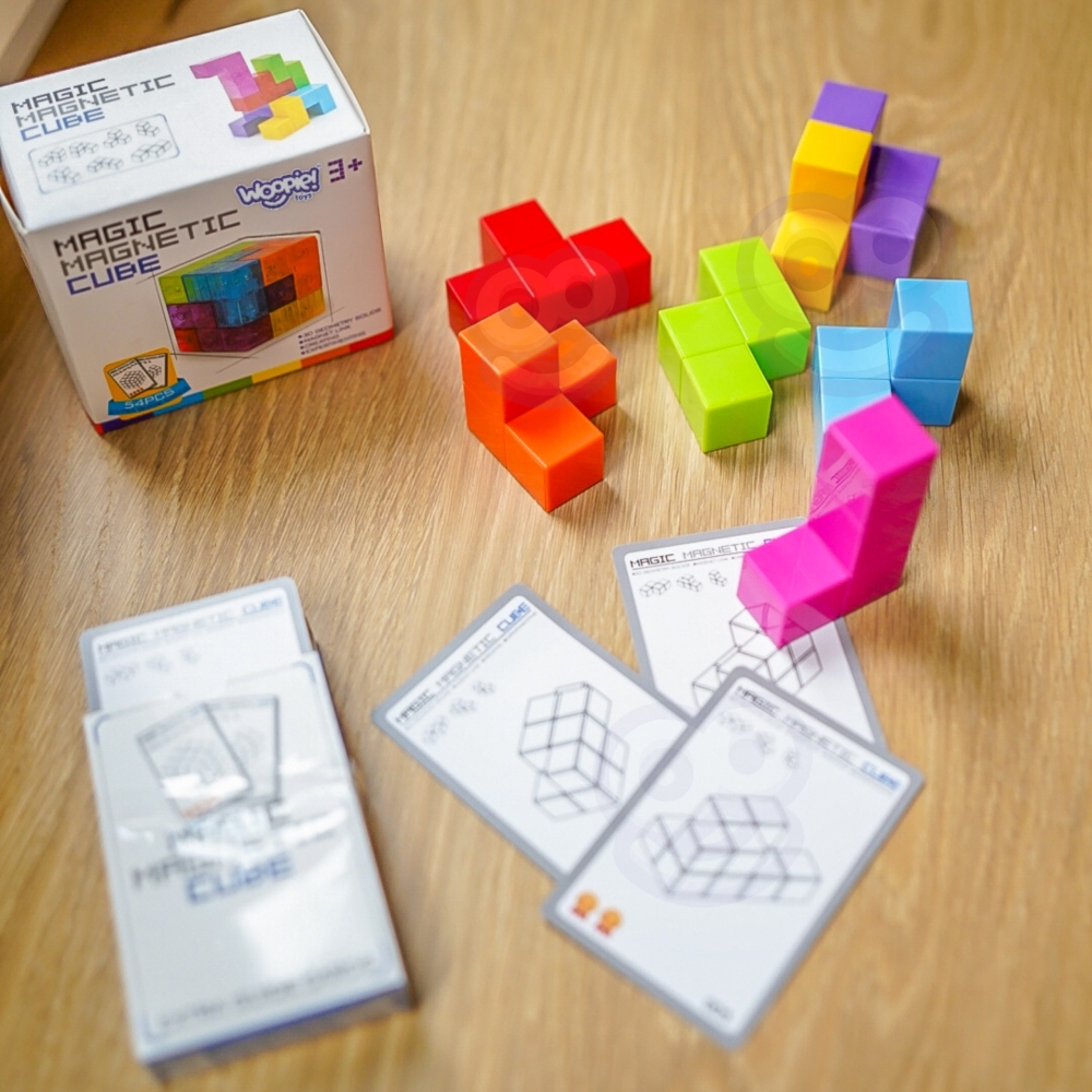 WOOPIE Tetris Cube Puzzle with Card Set