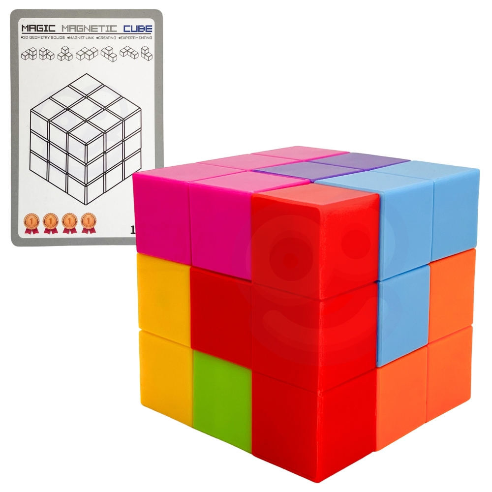 Kubo dėlionė WOOPIE su kortelių rinkiniu Tetris-Žaislai, Dėlionės, 3D - tūrinės dėlionės-e-vaikas