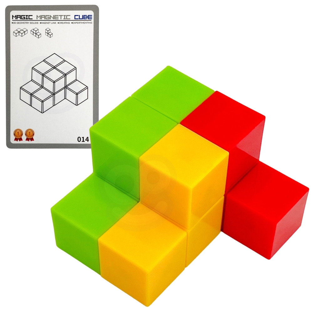 WOOPIE Tetris Cube Puzzle with Card Set