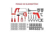 WOOPIE Large Workshop with Tools for Children DIY Set Drill Saw Hammer 50 pcs.					