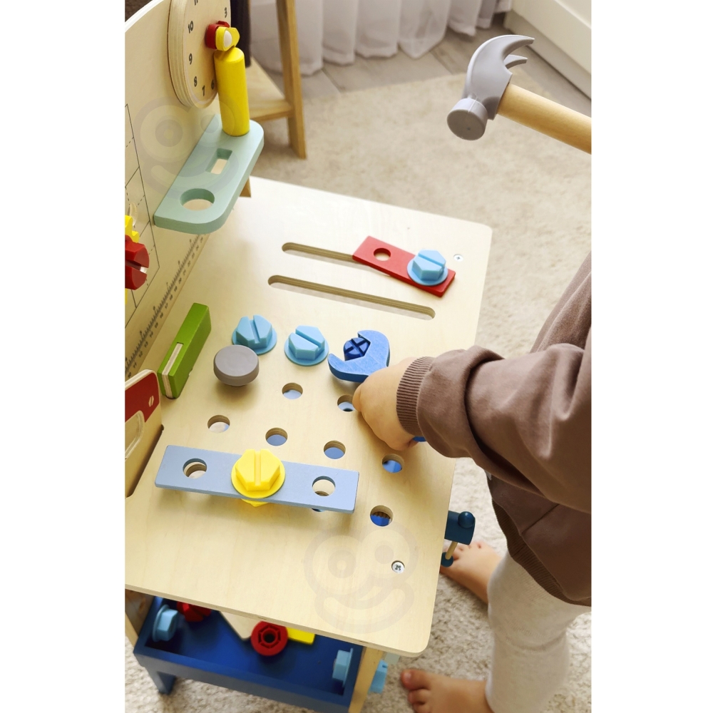 Medinis dirbtuvių stalas TOOKY TOY-Žaislai, Profesijos, buities žaislai, Meistro žaislai-e-vaikas