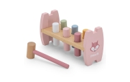 Viga PolarB Wooden Punching Toy with Hammer Fox Montessori