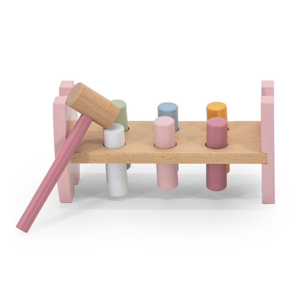 Medinis žaislas su plaktuku Viga PolarB Montessori Lapė-Žaislai, Kūdikiams, Mediniai, Žaislai mažyliams (iki 4 m.