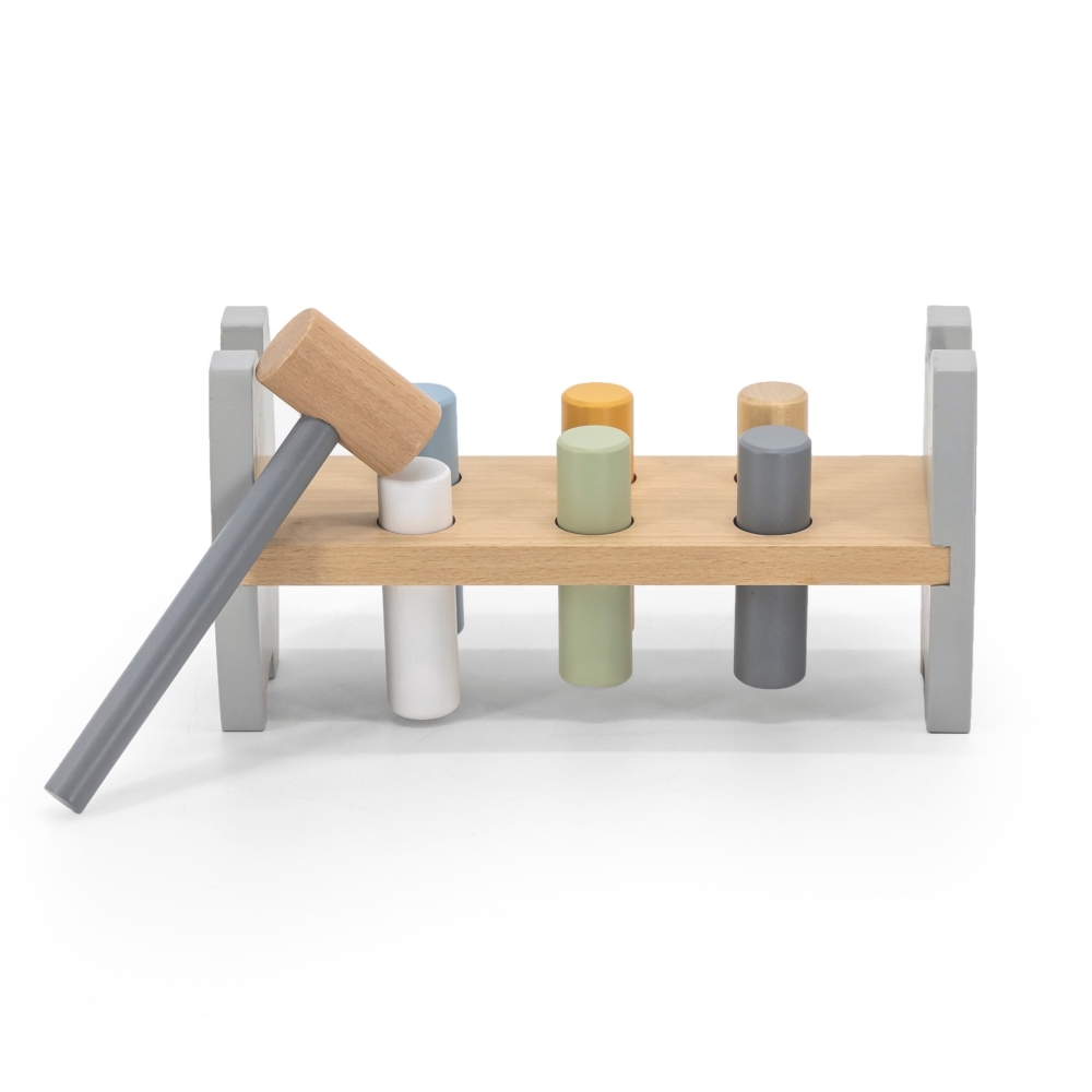 Viga PolarB Wooden Penguin Montessori Hammer Punch