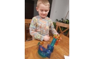 Magnetinis konstruktorius WOOPIE - Šviesos kamuoliukų takelis, 49 el.