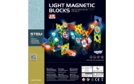 WOOPIE Klocki Magnetyczne Tor Kulkowy Świetlny 49 el.