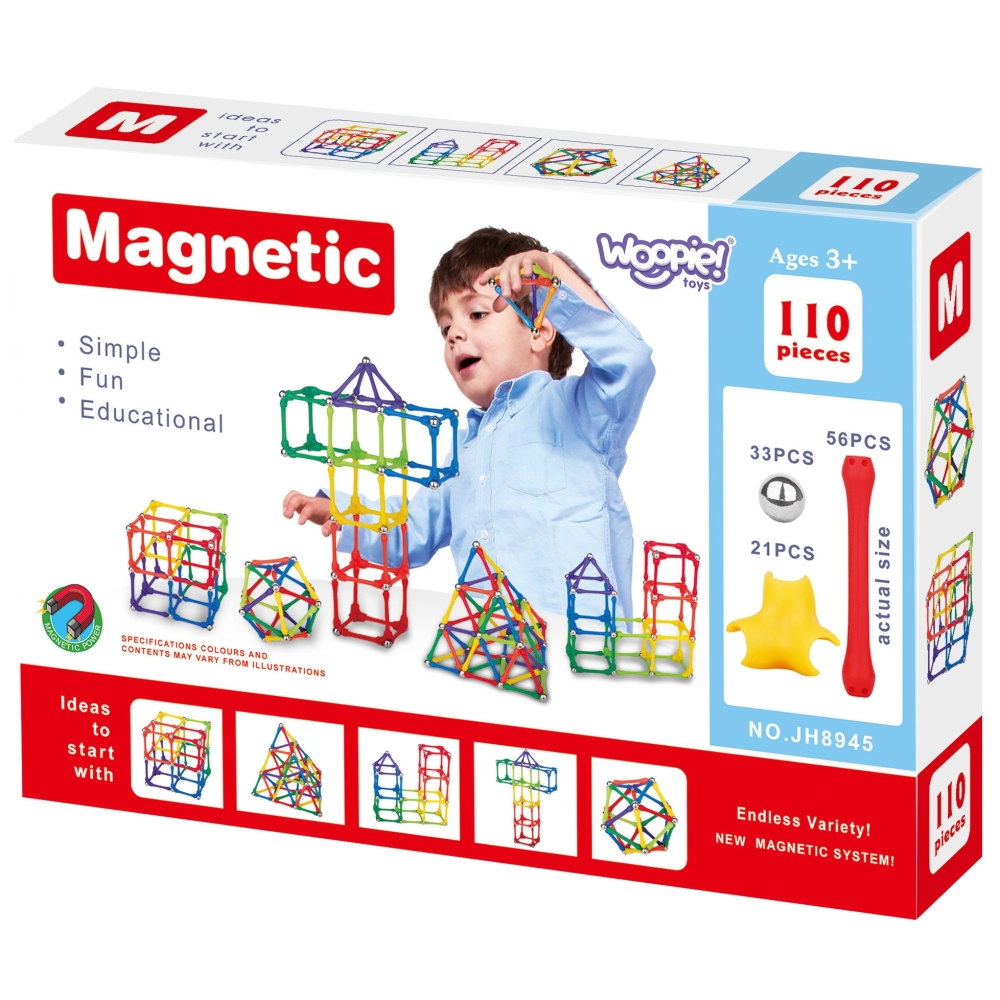 Magnetinis konstruktorius WOOPIE 110 el.