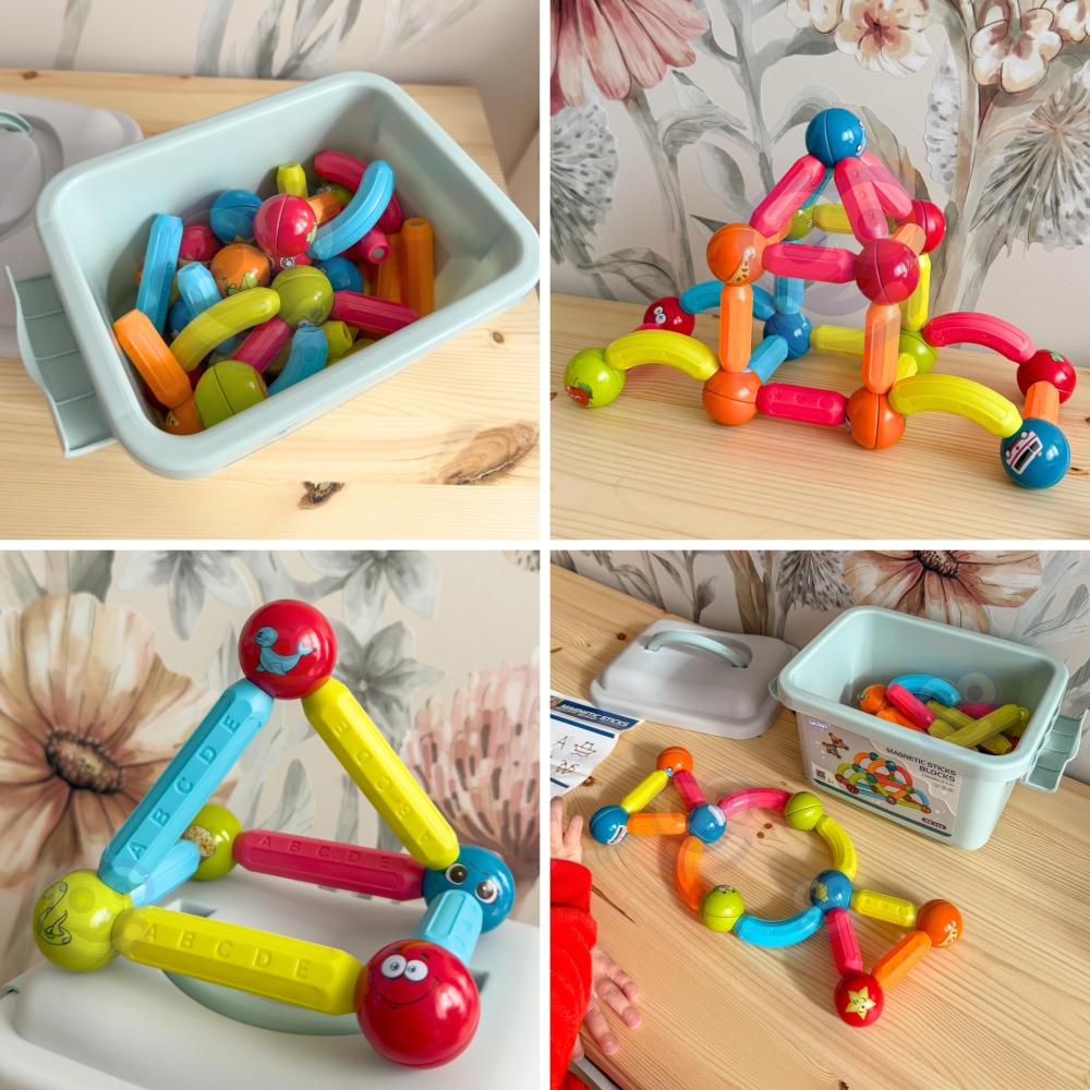 Magnetinis konstruktorius WOOPIE 52 el.-Žaislai, Konstruktoriai, Magnetiniai konstruktoriai-e-vaikas