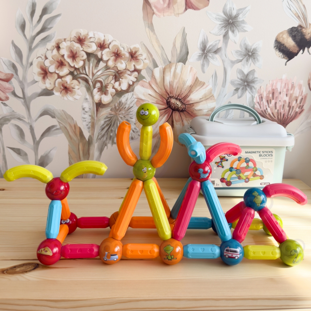 Magnetinis konstruktorius WOOPIE 52 el.-Žaislai, Konstruktoriai, Magnetiniai konstruktoriai-e-vaikas