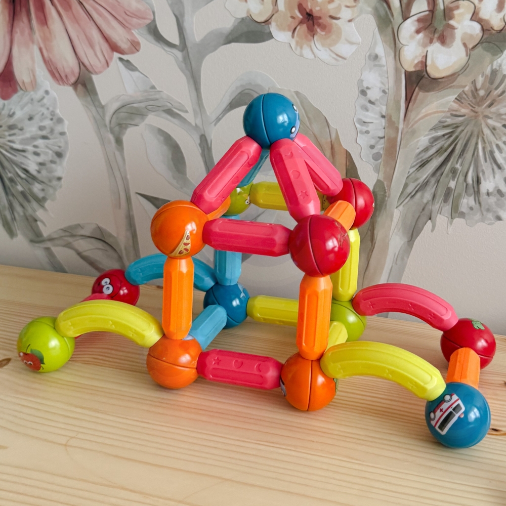 Magnetinis konstruktorius WOOPIE 128 el.-Žaislai, Konstruktoriai, Magnetiniai konstruktoriai-e-vaikas