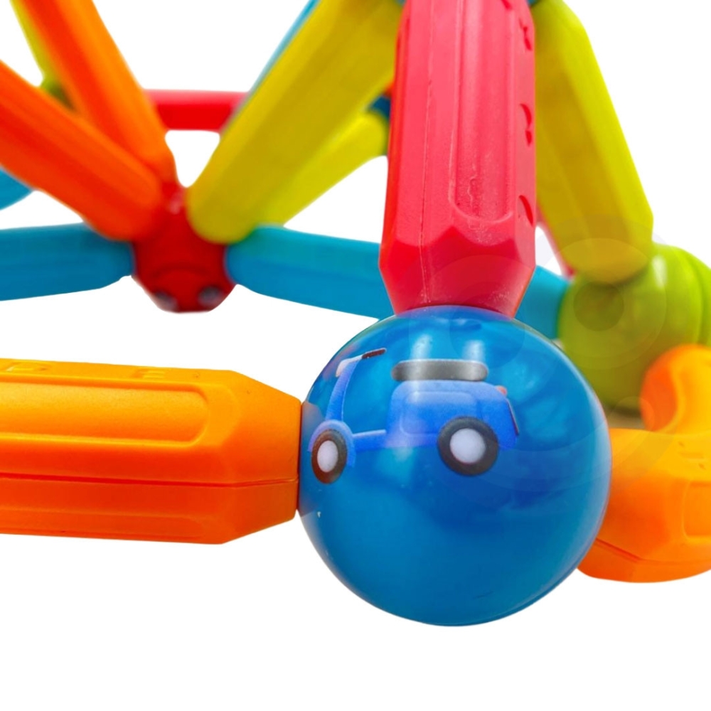 Magnetinis konstruktorius WOOPIE 128 el.-Žaislai, Konstruktoriai, Magnetiniai konstruktoriai-e-vaikas