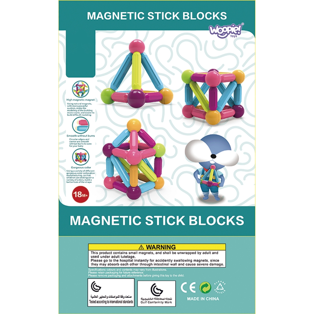 Magnetinis konstruktorius WOOPIE 38 el.