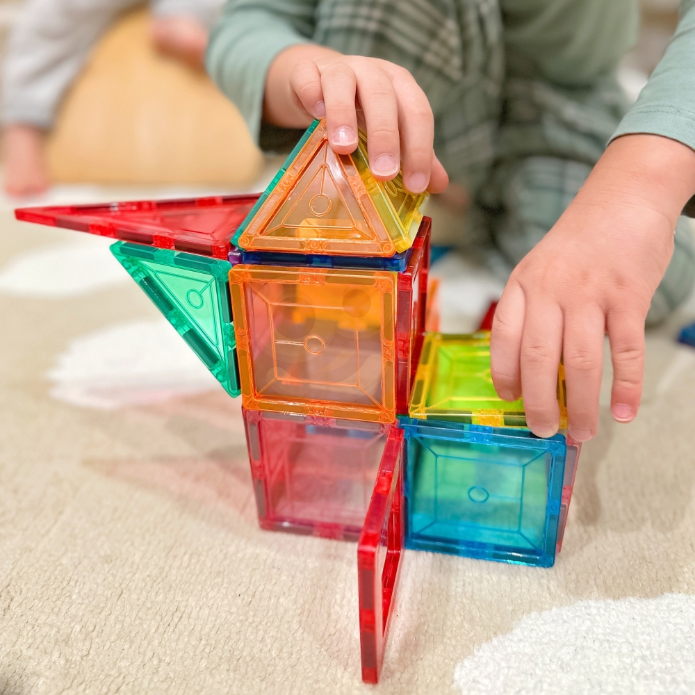 Magnetinis konstruktorius WOOPIE 3D Montessori, 28 el.-Žaislai, Konstruktoriai, Magnetiniai konstruktoriai-e-vaikas