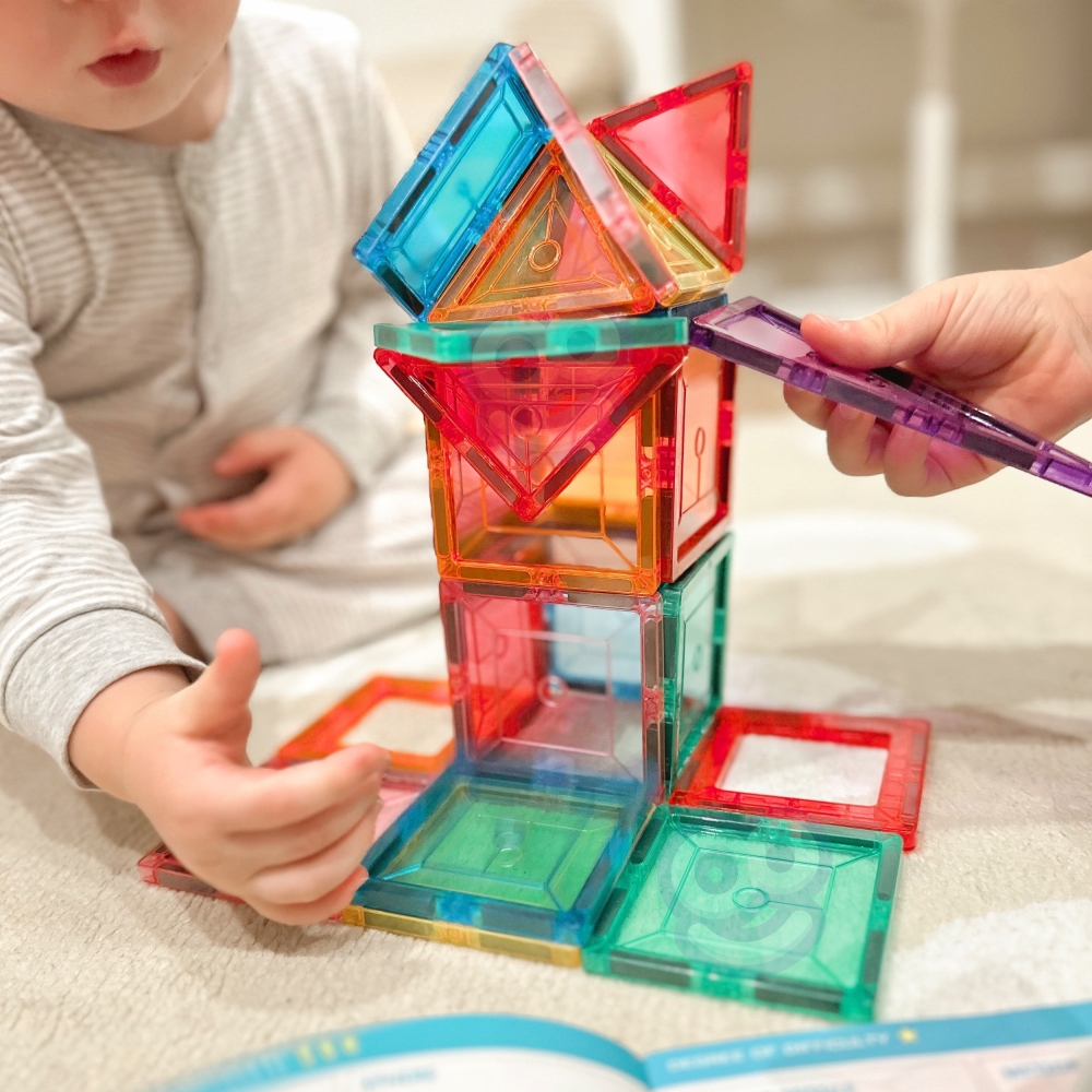 Magnetinis konstruktorius WOOPIE 3D Montessori, 28 el.-Žaislai, Konstruktoriai, Magnetiniai konstruktoriai-e-vaikas