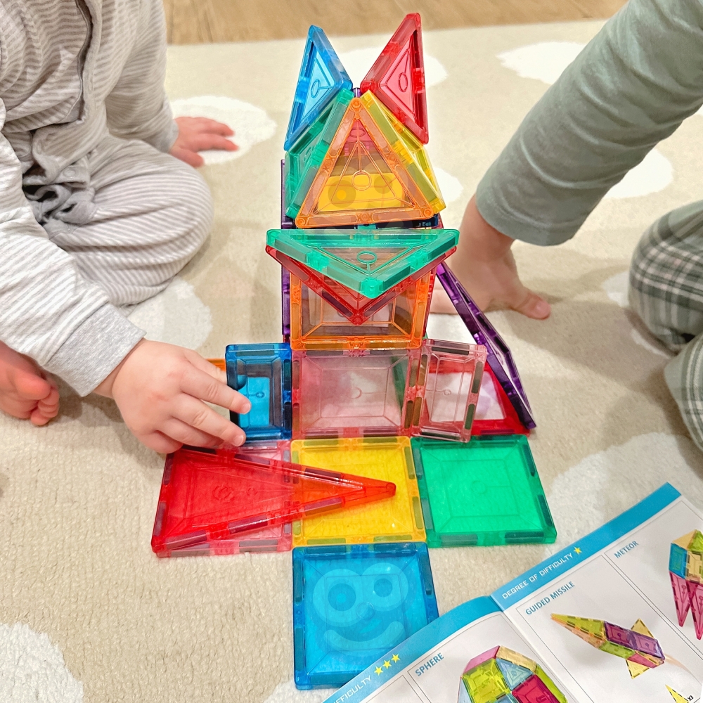 Magnetinis konstruktorius WOOPIE 3D Montessori, 28 el.-Žaislai, Konstruktoriai, Magnetiniai konstruktoriai-e-vaikas