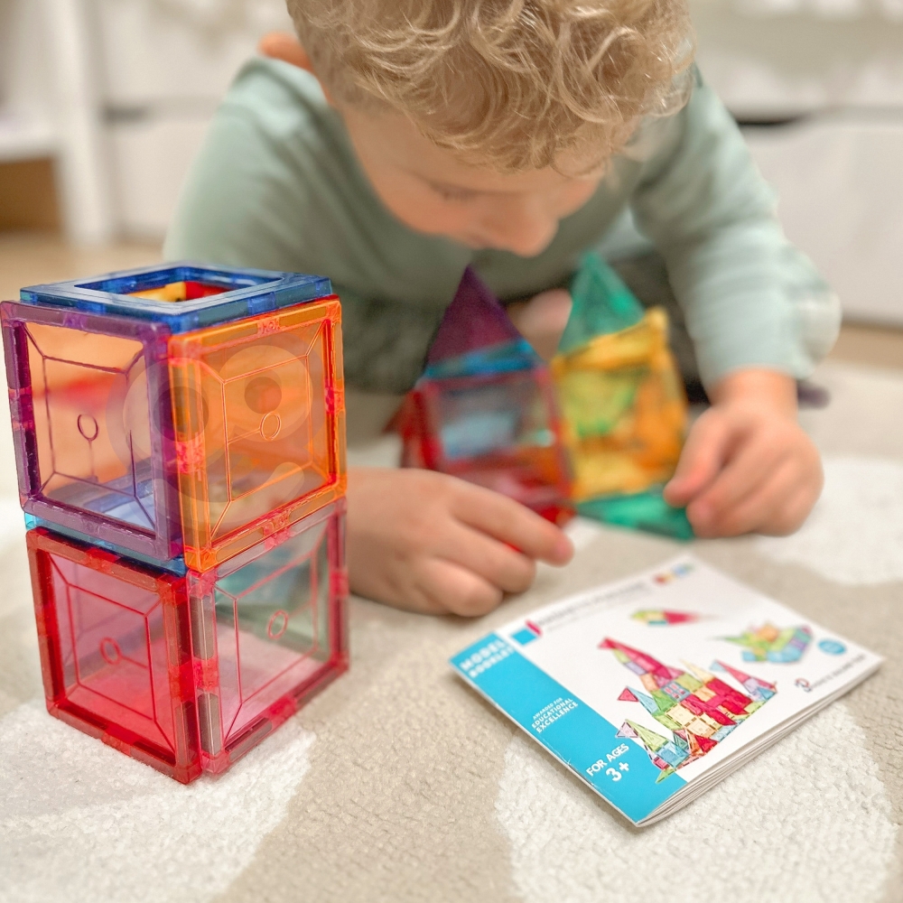 Magnetinis konstruktorius WOOPIE 3D Montessori, 28 el.-Žaislai, Konstruktoriai, Magnetiniai konstruktoriai-e-vaikas