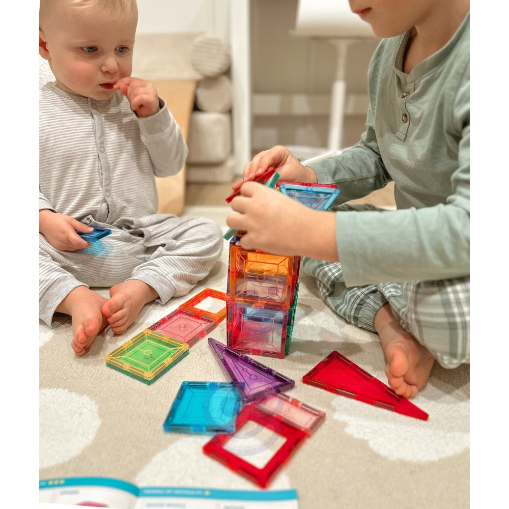 Magnetinis konstruktorius WOOPIE 3D Montessori, 28 el.-Žaislai, Konstruktoriai, Magnetiniai konstruktoriai-e-vaikas