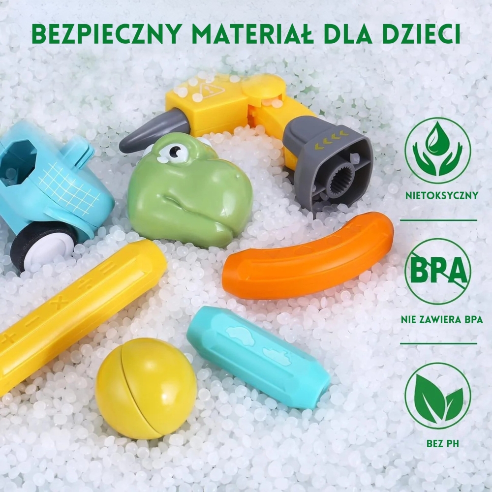 Magnetinis konstruktorius WOOPIE Dinozaurai, 84 el.-Žaislai, Konstruktoriai, Magnetiniai konstruktoriai-e-vaikas