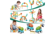 WOOPIE Magnetic Building Blocks Dinosaurs 84 pcs.
