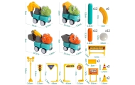 WOOPIE Magnetic Building Blocks Dinosaurs 84 pcs.
