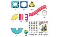 Magnetinis konstruktorius WOOPIE 3D Kamuoliukų trasa, 42 el.-Žaislai, Konstruktoriai, Magnetiniai konstruktoriai-e-vaikas