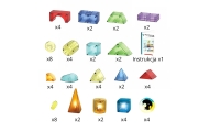 Magnetinis konstruktorius WO 3D kubelių rinkinys, 63 el.-Žaislai, Konstruktoriai, Magnetiniai konstruktoriai-e-vaikas