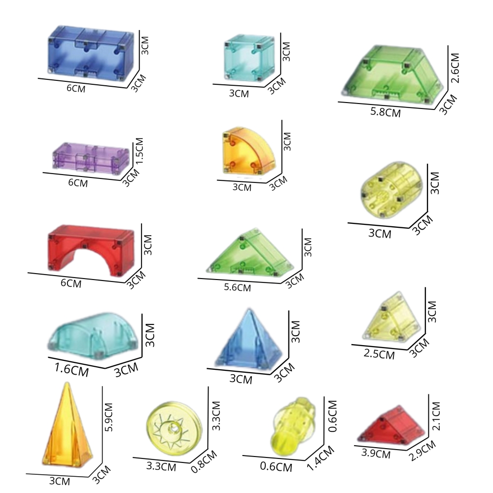 Magnetinis konstruktorius WO 3D kubelių rinkinys, 63 el.-Žaislai, Konstruktoriai, Magnetiniai konstruktoriai-e-vaikas
