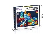 WOOPIE Magnetic Construction Blocks 3D Cubes Educational Set 63 pcs.