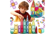 WOOPIE Magnetic Construction Blocks 3D Educational Set Castle Vehicles 110 pcs.