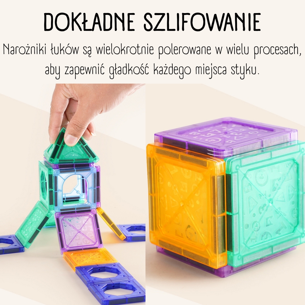 Magnetinis konstruktorius WOOPIE 3D Pilis ir transporto priemonės, 110 el.