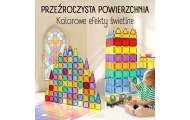 Magnetinis konstruktorius WOOPIE 3D Pilis ir transporto priemonės, 110 el.