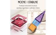 WOOPIE Magnetic Construction Blocks 3D Educational Set Castle Vehicles 110 pcs.