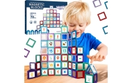 WOOPIE Przestrzenne Klocki Magnetyczne Nauka Liczb 70 Elementów