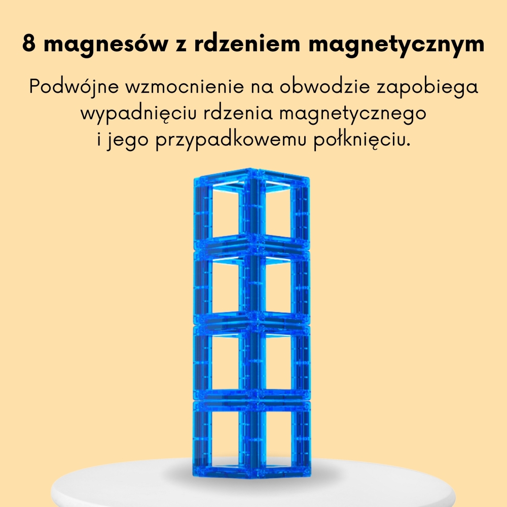 Magnetinis konstruktorius WOOPIE skaičių mokymuisi, 70 dalių