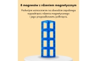 Magnetinis konstruktorius WOOPIE raidžių mokymuisi, 70 el.
