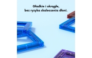 WOOPIE Przestrzenne Klocki Magnetyczne Nauka Liter 70 Elementów