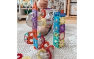 Magnetinis konstruktorius WOOPIE 3D kamuoliukų trasa, 126 el.-Žaislai, Konstruktoriai, Magnetiniai konstruktoriai-e-vaikas