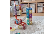 WOOPIE Magnetic Construction Blocks 3D Educational Set Ball Track 126pcs.