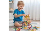 WOOPIE Klocki Magnetyczne Konstrukcyjne 3D 128 el. XXL