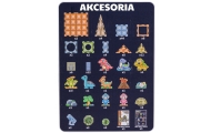 WOOPIE Klocki Magnetyczne Konstrukcyjne Świecące 3D Park Dinozaurów 124el.