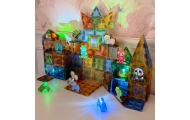 WOOPIE Magnetic Construction Blocks Glowing 3D Animal World 124pcs.