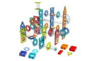 WOOPIE Klocki Magnetyczne Konstrukcyjne 3D Zestaw Edukacyjny Tor Kulkowy 113 el.