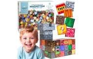 Magnetinis konstruktorius WOOPIE 3D kubelių mokomasis rinkinys, 63 el.