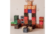 WOOPIE Magnetic Construction Blocks 3D Cubes Educational Set 63 pcs.